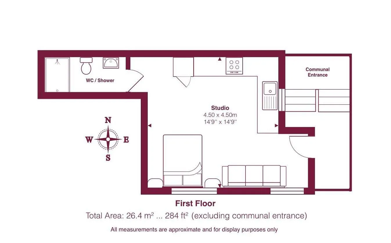 Apartment Stratford, London E15 - Modern Studio For 3